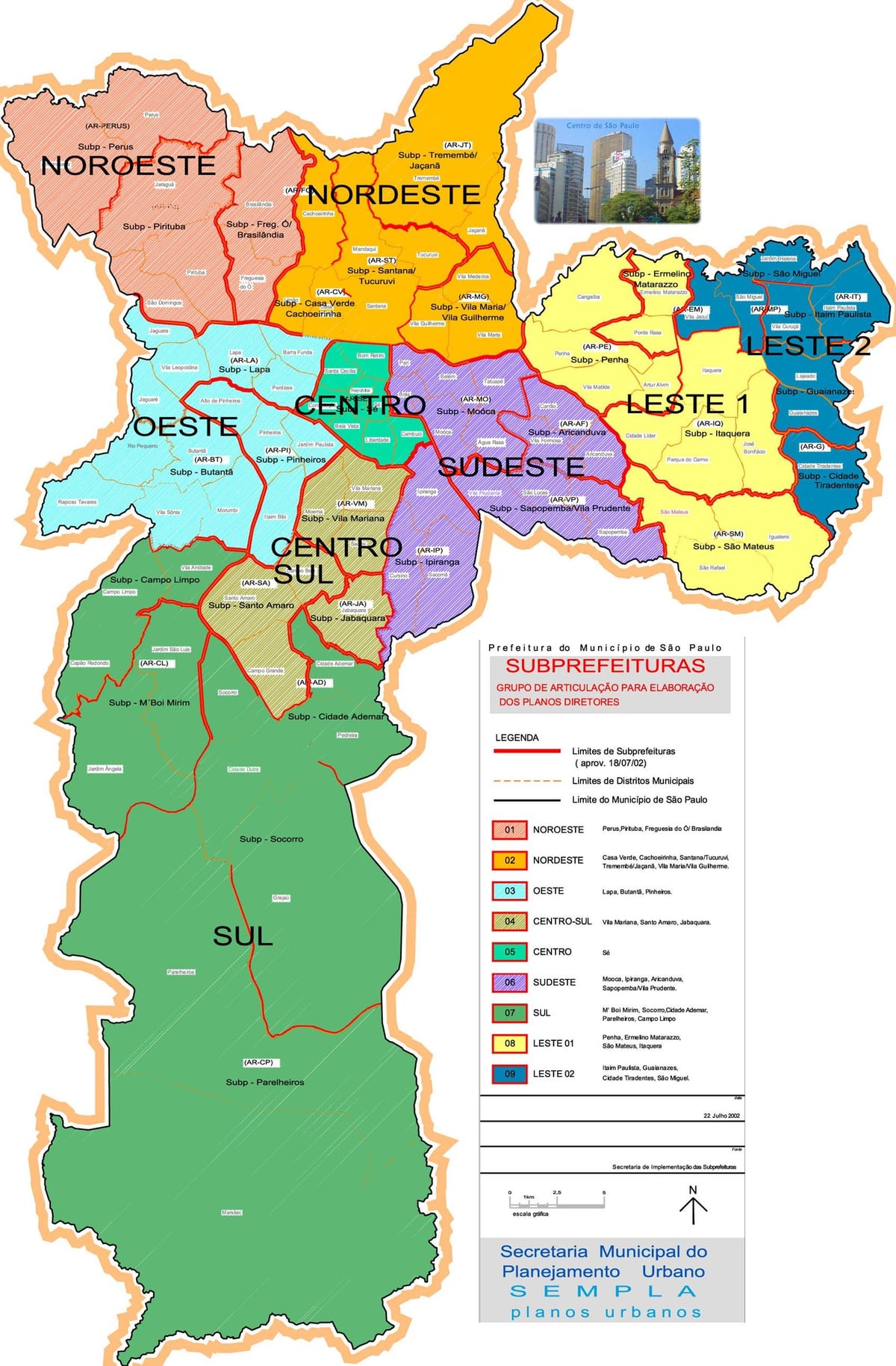 Sao Paulo பிரேசில் சுற்றுப்புறங்களில் வரைபடம்