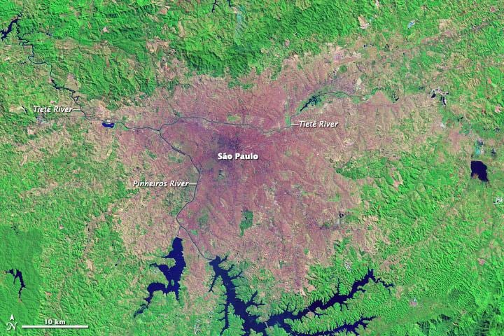 சாயோ Paulo topographic வரைபடம்